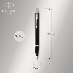 Parker Set Im Duo Standard Black-silver Stilou + Pix Ct 160390