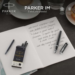 Parker Set Im Duo Standard Black-silver Stilou + Pix Ct 160390