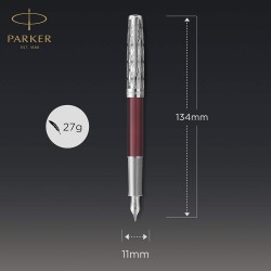 Parker Stilou Sonnet Metal Premium , Rosu Ct, Penita F 18k 160412