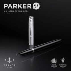Parker Stilou 51, Negru Ct, Penita F 160420