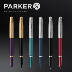 Parker Stilou 51, Negru Ct, Penita F 160420