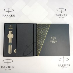 Parker Premium Notes Cu Elastic Negru + Cutie Cadou 161040