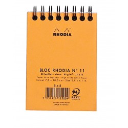 Rh Bloc Notes A7 Spira 80f Ar Orange Rhodia 11500c