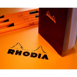 Rh Bloc Notes A7 80f N11 Dr Orange Rhodia 11600c