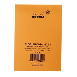 Rh Bloc Notes A6 80f N13 Ar Orange Rhodia 13200c