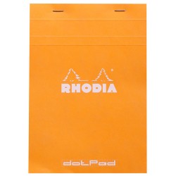 Rh Bloc Notes A5 80f N16 Dots Orange Rhodia 16558c