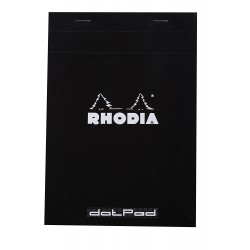 Rh Bloc Notes A5 80f Dot Pad N16 Black Rhodia 16559c