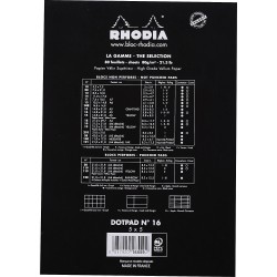 Rh Bloc Notes A5 80f N16 Dots Black Rhodia 16559c