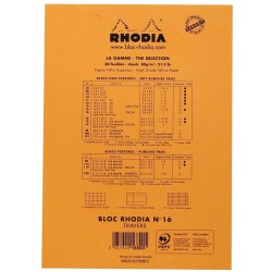 Rh Bloc Notes A5 80f N16 Dr Orange Rhodia 16600c