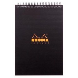 Rh Bloc Notes A5 Spira 80f Dr Black Rhodia 16921c