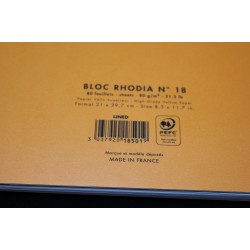 Rh Bloc Notes A4 Spira 80f Dr Orange Rhodia 18501c