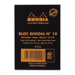 Rh Bloc Notes A8 80f N10 Ar Black Rhodia 102009c