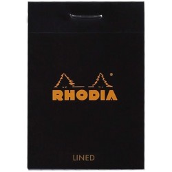 Rh Bloc Notes A8 80f N10 Dr Black Rhodia 106009c
