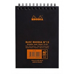 Rh Bloc Notes A6 Spira 80f Ar Black Rhodia 135009c
