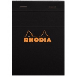 Rh Bloc Notes A6 80f N13 Dr Black Rhodia 136009c