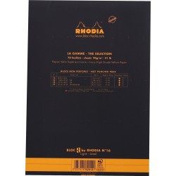 Rh Bloc Notes A5 70f  N16 Dr Foi Ivory Black Rhodia 162012c