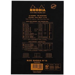 Rh Bloc Notes A5 80f N16 Dr Black Rhodia 166009c