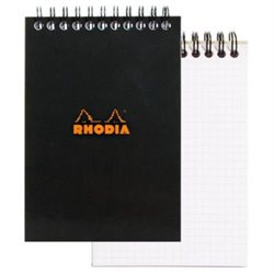 Rh Bloc Notes A4 Spira 80f Ar Black Rhodia 185009c