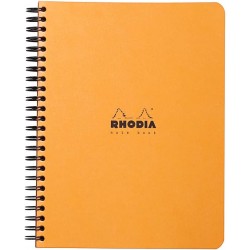 Rh Bloc Notes A5+ Spira 80f Dots Orange Rhodia 193448c