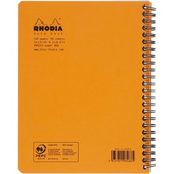 Rh Bloc Notes A5+ Spira 80f Dr Orange Rhodia 193468c