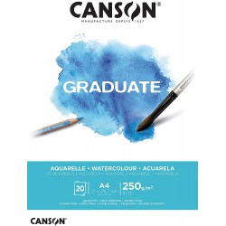 Pr Bloc Canson Acuarela Graduate A4 20f/250gr 400110374