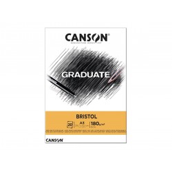 Pr Bloc Canson Graduate Bristol A3 20f, 180gr/m2 400110384