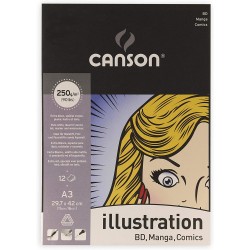Pr Bloc Desen Canson Illustration A3 250g 200387201