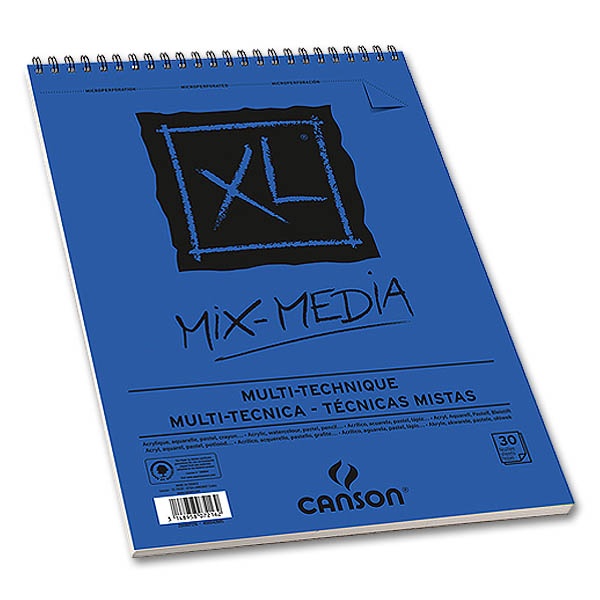 Pr Bloc Schite Canson Spira Mix-media Xl A4 30f 300g 200807215