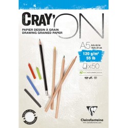 Cf Bloc Desen Cray'on A5 50f 120gr Clairefontaine 975019c
