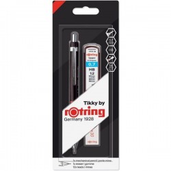 Set Creion Mecanic 0.7mm + Mina Hb + Rariera Rotring Tikky 06504