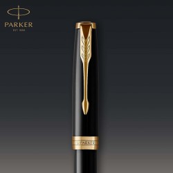 Parker Stilou Sonnet Royal Black Lacquer Gt F 160352