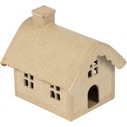 Cf Bottom House Papier Mache 12*10.5*11cm Sa230c