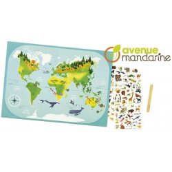 Cf Joc Educativ Planisphere Avenue Mandarine Kc042c