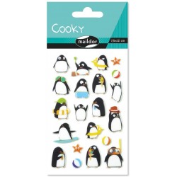 Cf Sticker 3d Cooky 7.5*12cm Maildor Pinguini Cy062o