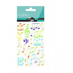 Cf Sticker 3d Cooky 7.5*12cm Cy080c Note Muzicale