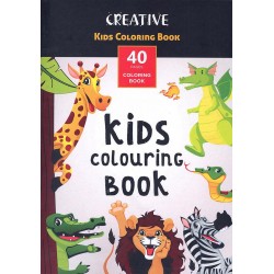 Eu Carte De Colorat Si Decupat A4 40f Cu Animale Pentru Copii 75100