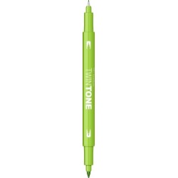 Con Marker 2 Capete Twintone Tombow Lime Green Ws-pk50