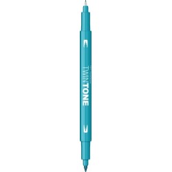 Con Marker 2 Capete Twintone Tombow Turquoise Blue Ws-pk84