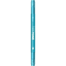Con Marker 2 Capete Twintone Tombow Turquoise Blue Ws-pk84
