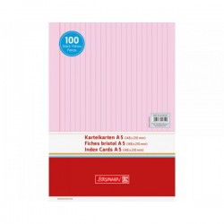 Br Index Card A5 100/set, Dr, Rosu 2250120
