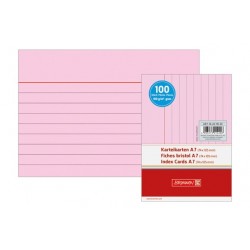 Br Index Card A7 100/set Rosu Dr 2270120