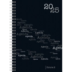 Br Agenda Datata Saptamanal Futura 2 A5 2025 Spira Pp Negru 21105905