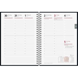 Br Agenda Datata Saptamanal Futura 2 A5 2025 Spira Pp Negru 21105905