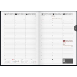 Br Agenda Datata Saptamanal Studioplan B5 2025 Balacron Negru 23003905