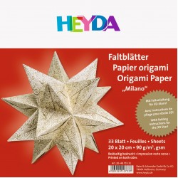 Kp Hartie Origami 20*20cm 90gr 33/set Motiv Milano 4875531