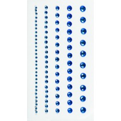 Kp Sticker Decor 7.5*16.5cm Pietricele Rotunde Albastre 0.2-6mm 95 Pcs 3782943
