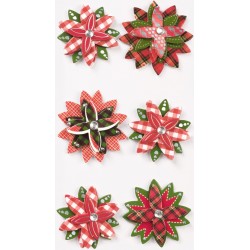 Kp Sticker Decor 7.5*16.5cm Flori De Craciun 6pcs 3780721