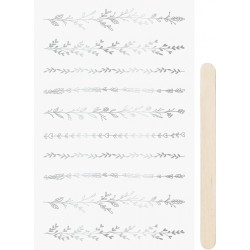 Kp Stickere Transferabile Margini Argintii 10*19cm 3780935