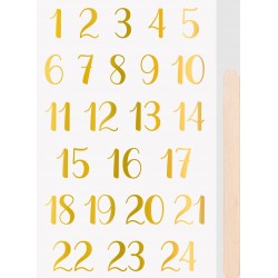 Kp Stickere Transferabile Advent Auriu 10*19cm 3780943