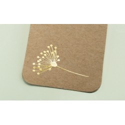 Kp Stickere Transferabile Flori Aurii 10*19cm 3780961
